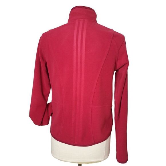 Adidas Women's VTG Jacket 3-Stripes Full Zip ClimaWarm Fleece Jacket Medium - Picture 5 of 9